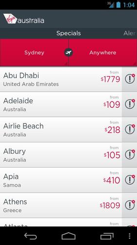 Flight Specials