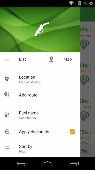 Gasoline and Diesel Spain