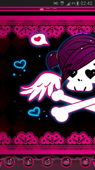 Emo Pink Style GO Launcher EX