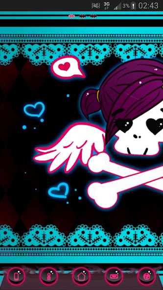 Emo Pink Style GO Launcher EX