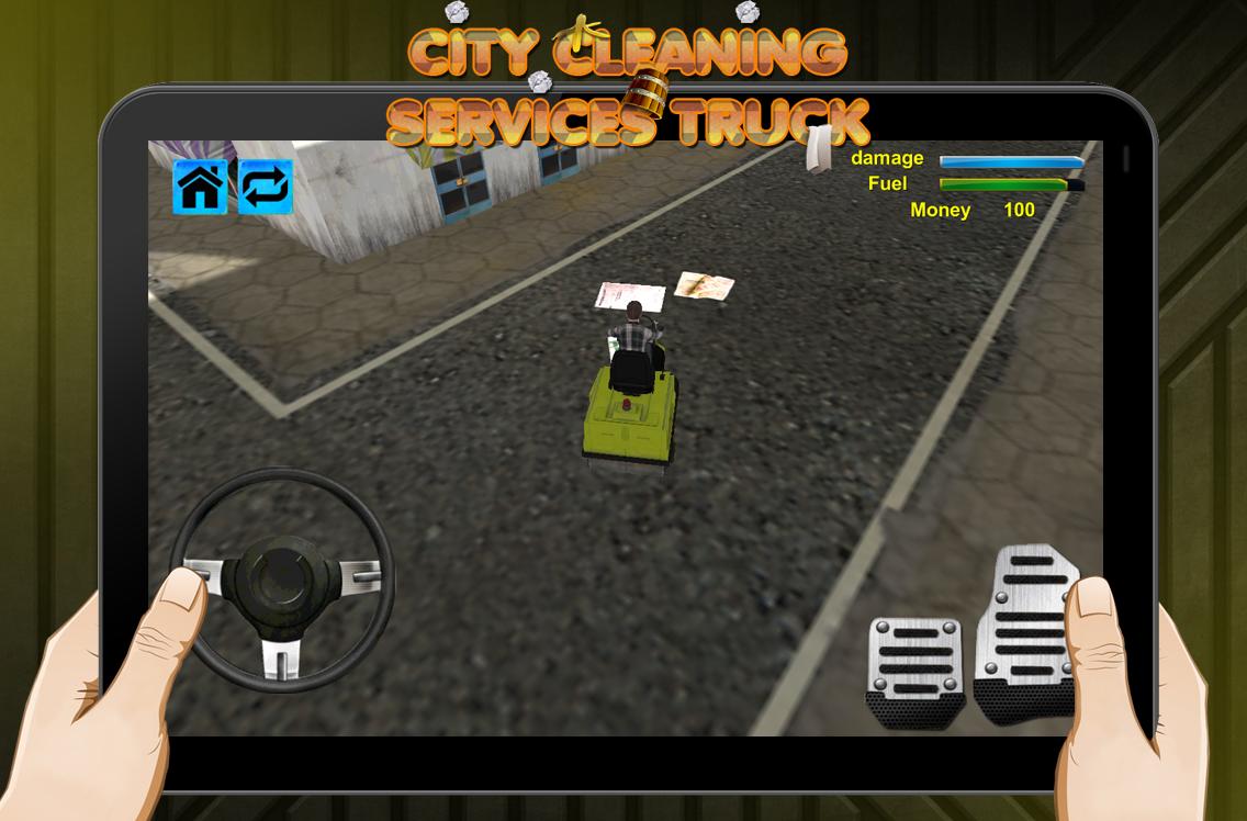 City Cleaning Services Truck