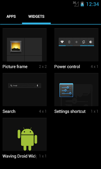Waving Droid Widget