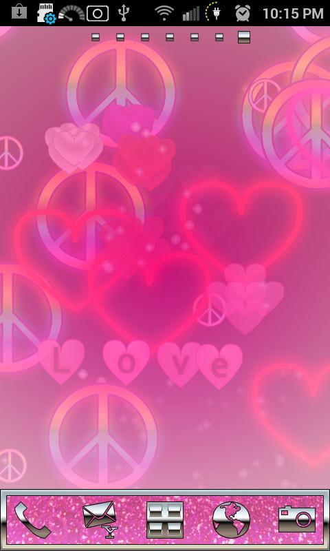 Pink Love Live Wallpaper FREE