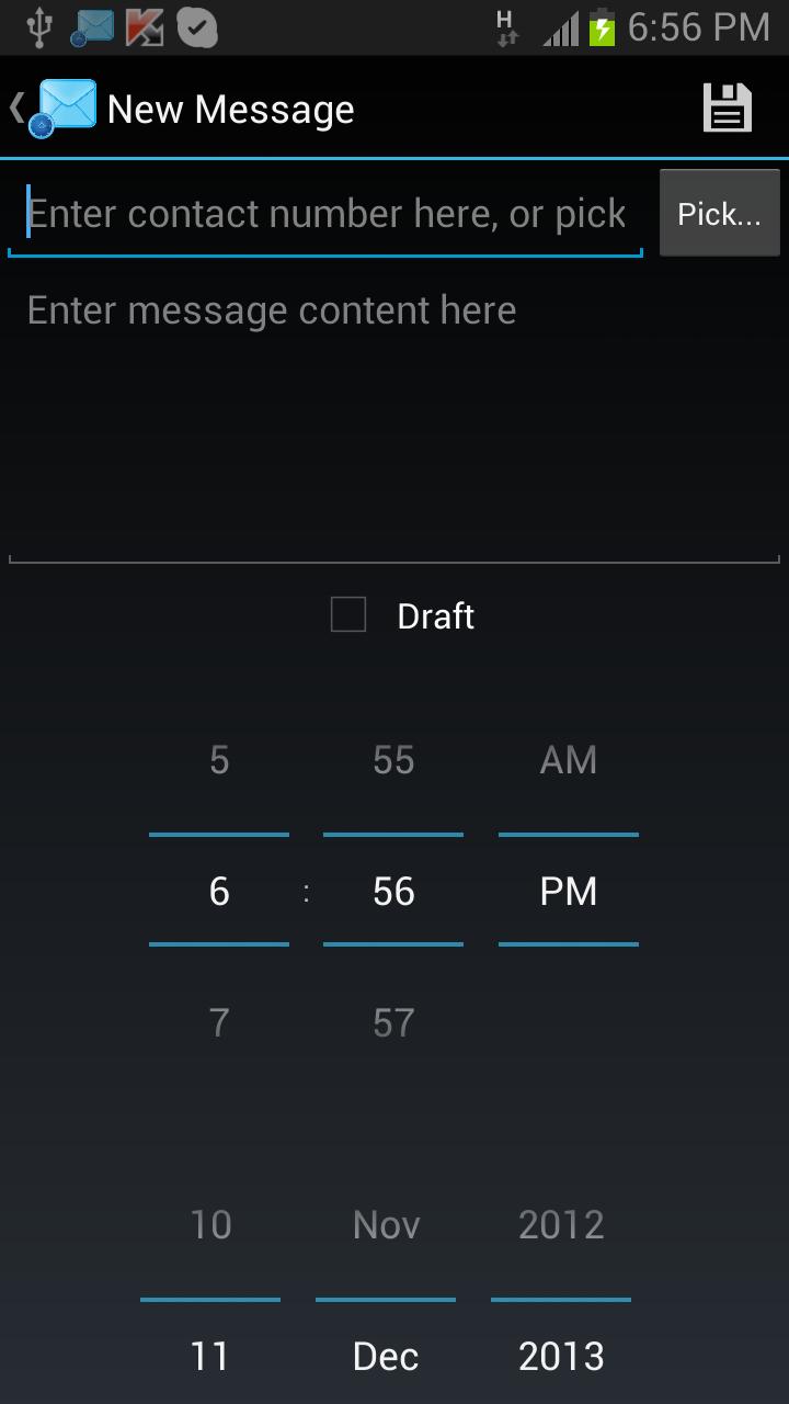 SMS On Time!