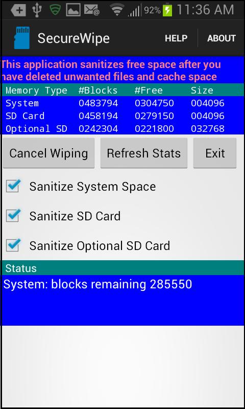 Secure Wipe
