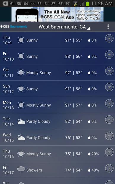 CBS Sacramento Weather