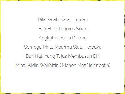 Ucapan Lebaran 2015