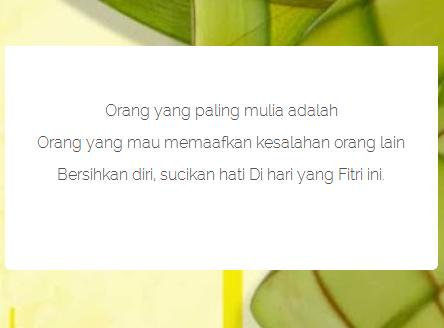 Ucapan Lebaran 2015