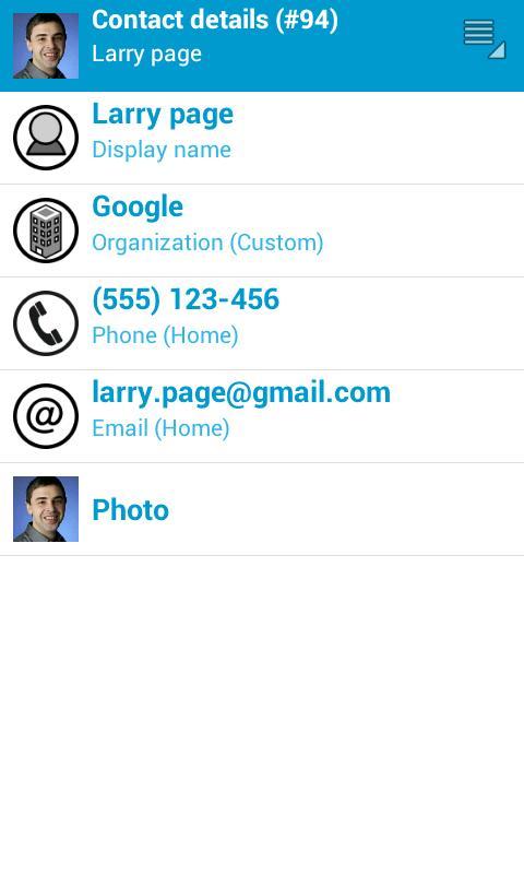 Contact Backup