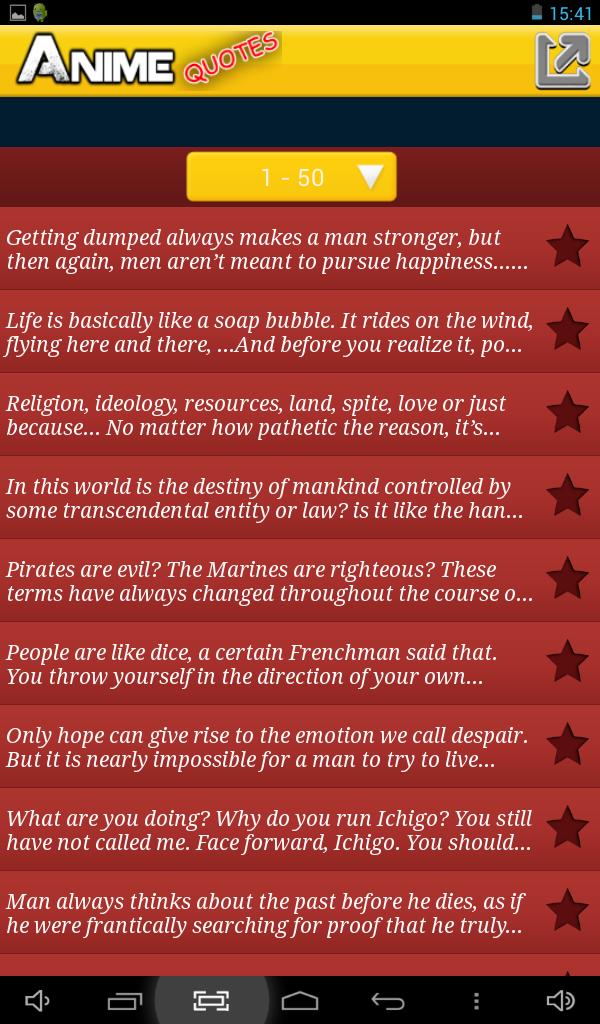 Anime Manga Quotes
