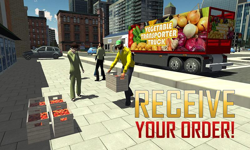 3D Vegetable Transporter Truck