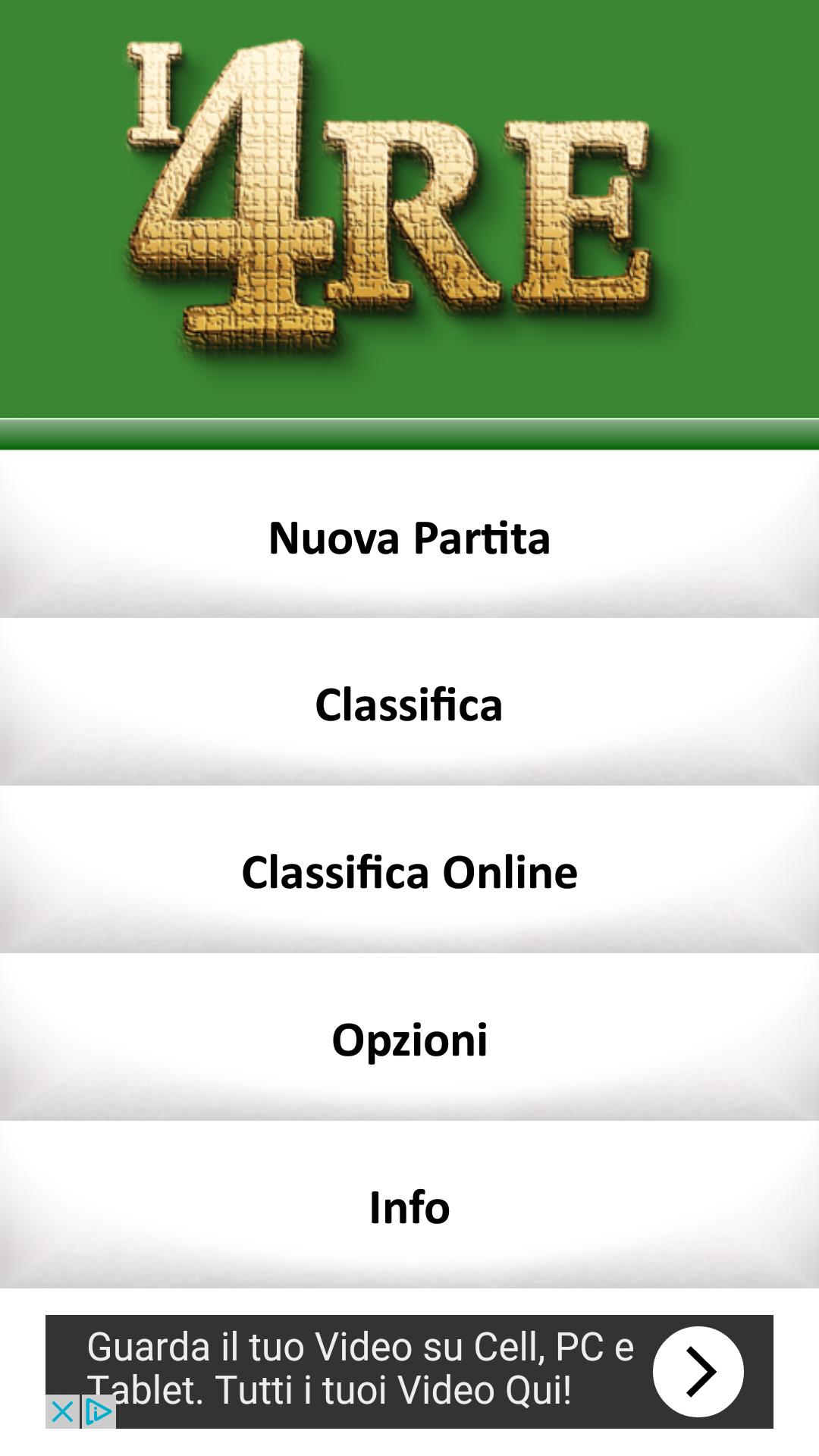 Solitario I 4 Re
