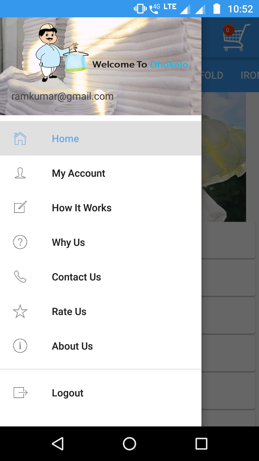 Dhokelo Laundry App