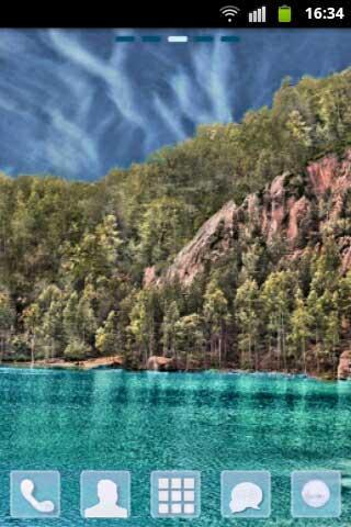 GO Launcher EX Theme Blue Lake