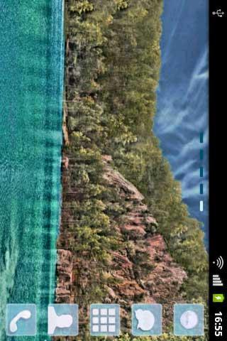 GO Launcher EX Theme Blue Lake