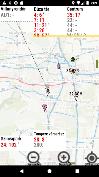 Miskolc  menetrend