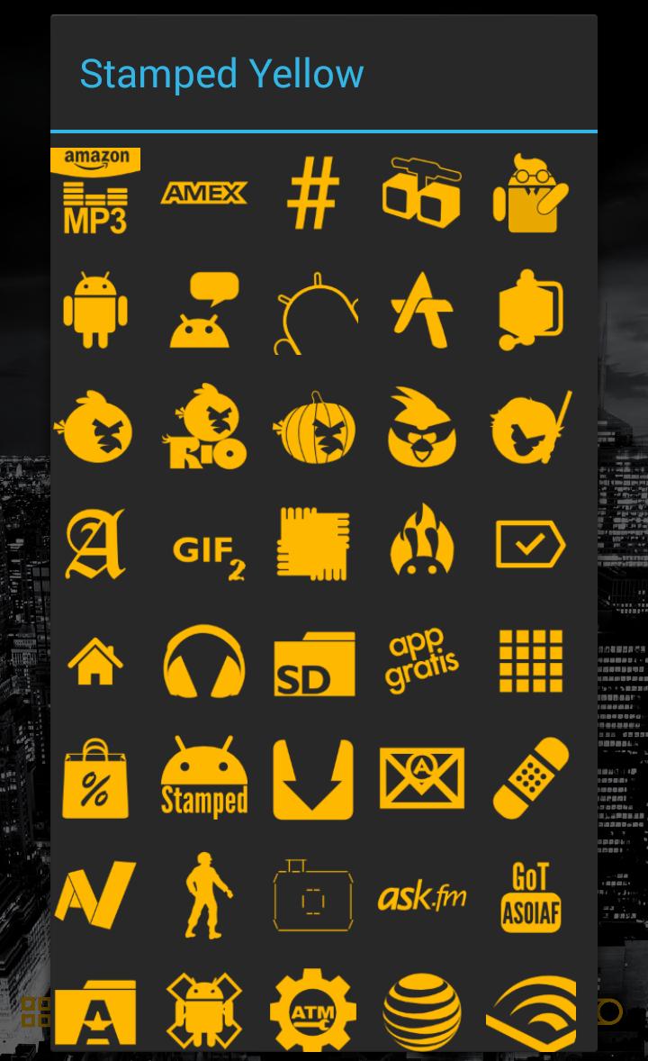 Stamped Yellow