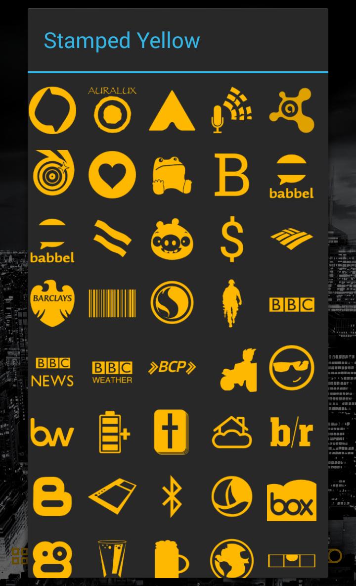 Stamped Yellow