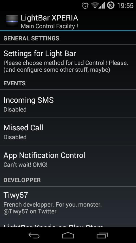 LightBar XPERIA