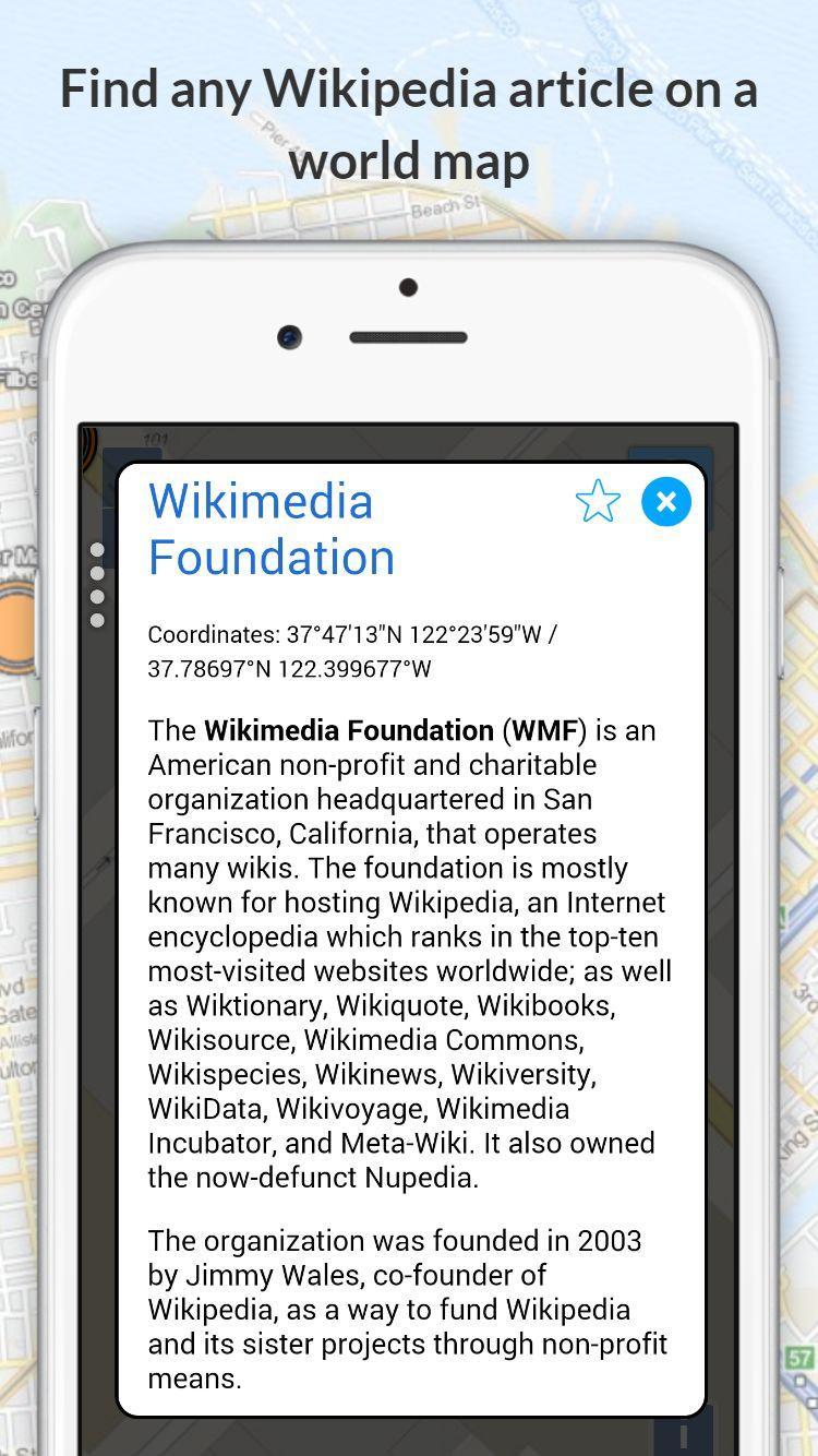 Wiki map: get articles around