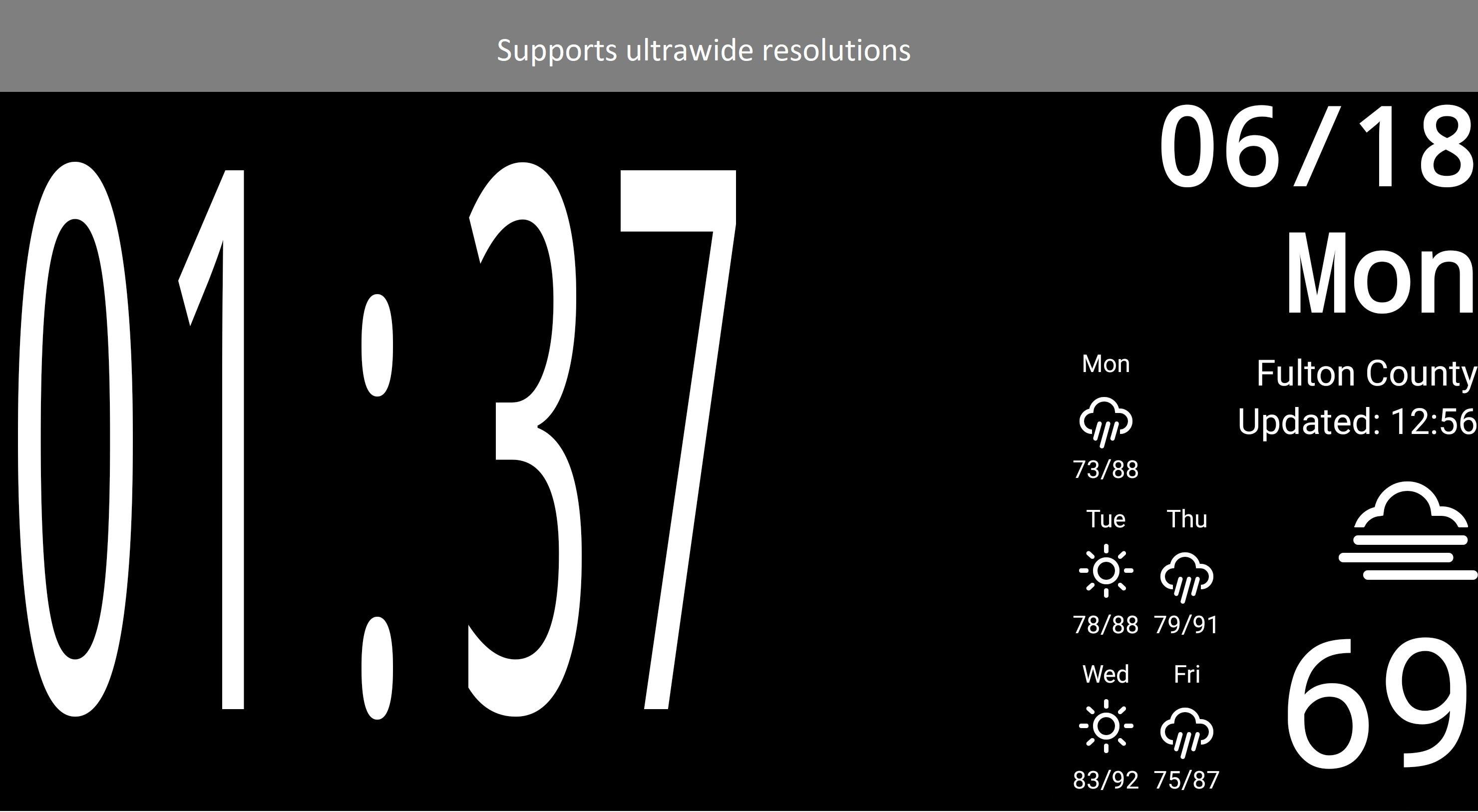 Nightstand Clock + Weather