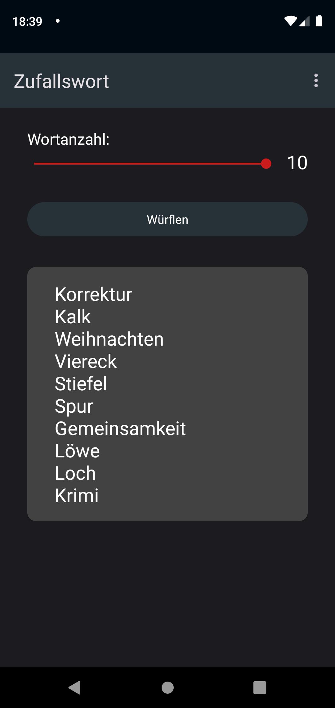 Zufallswort