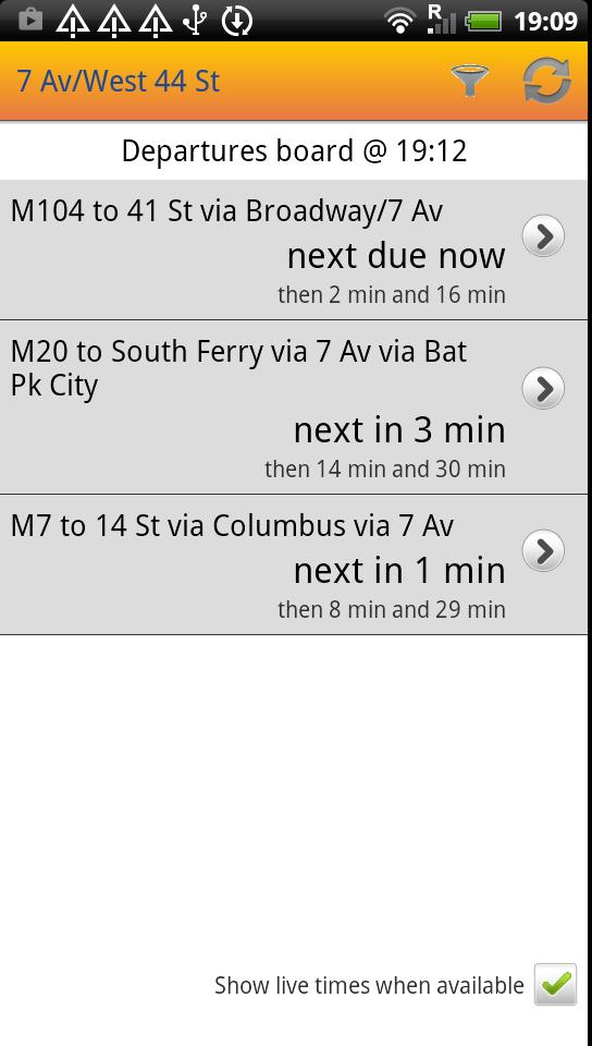 NYC Bus Live: Bus Scout