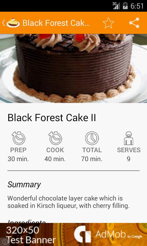 Free Cake Recipes