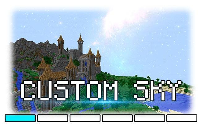 Minecraft Paket Bahan Langit Bintang Kustom [1.8.1]