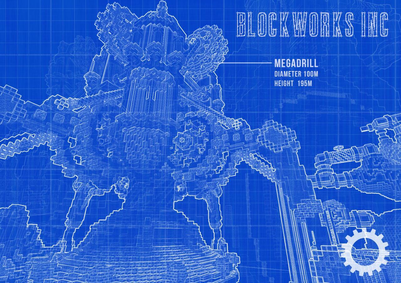 【Minecraft Building Map】 BLOCKWORKS Inc. BLOCK CONSTRUCCIÓN FACTORY