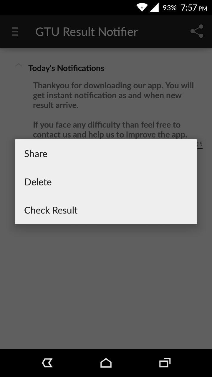 GTU RESULT NOTIFIER