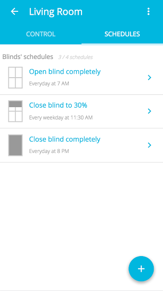 Neo Smart Blinds Blue