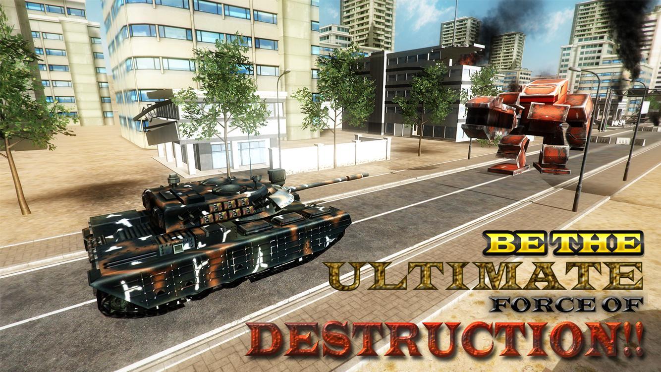 Army X Ray Tank Robot Battle