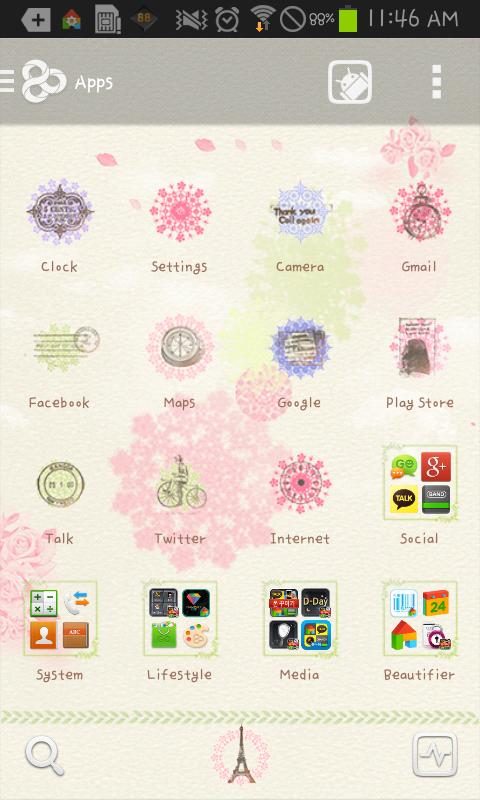 Love is go launcher theme