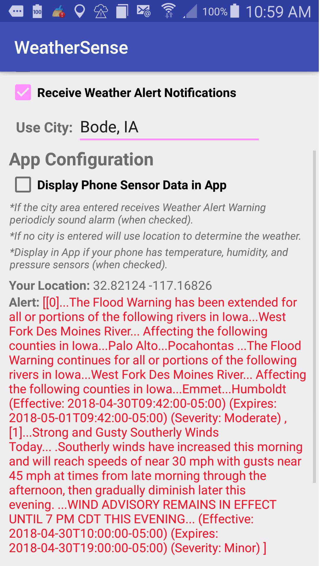 Weather Sense