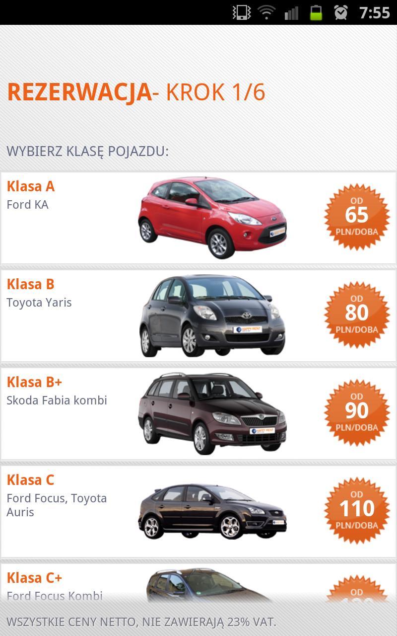 Happyrent, Rent a Car