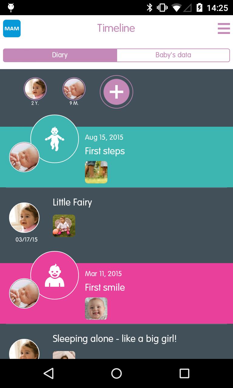 MAM Baby Diary