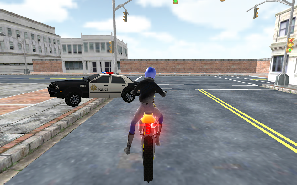 Motocross Racing Cop Game