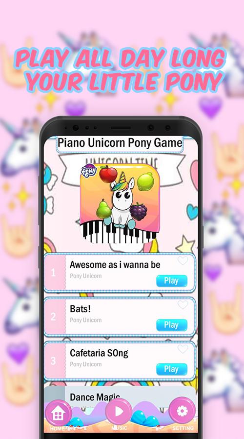 Unicorn Little Pony Piano Game