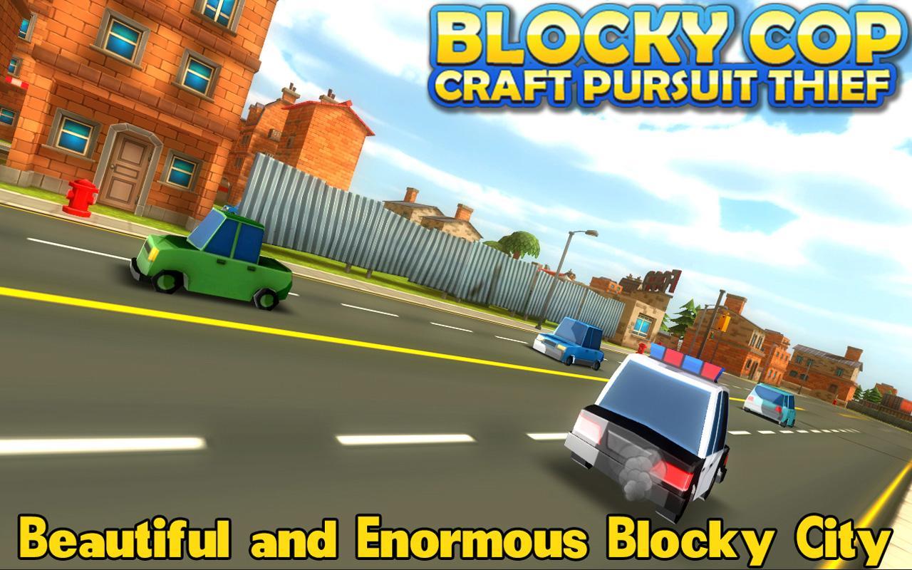 Blocky Cop Craft Pursuit Thief