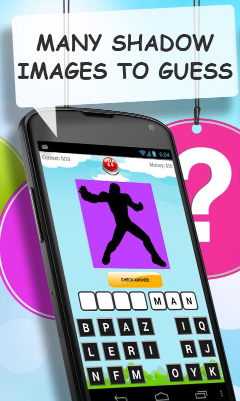 Guess the Superheroes Shadow