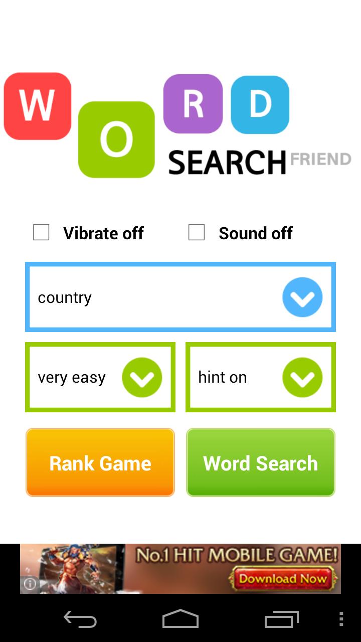 word friend-word search puzzle