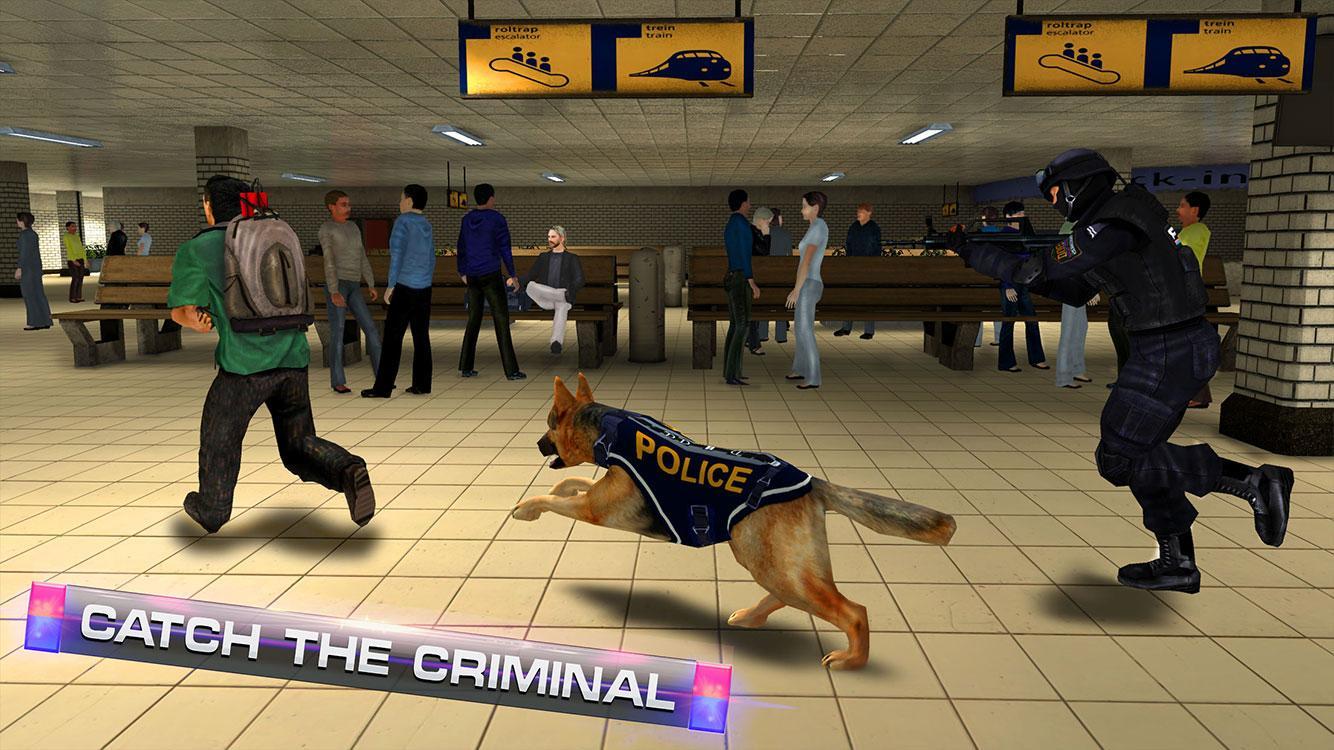 Police Dog Subway Crime Chase