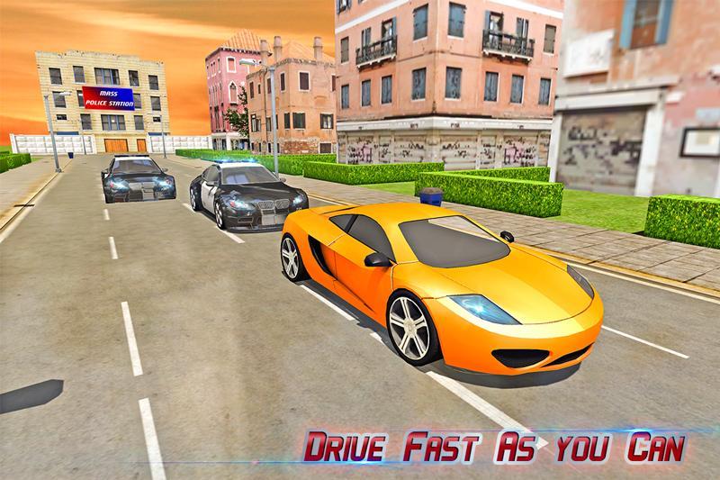 City Street Police Car Chase