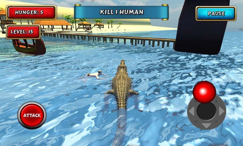 Crocodile Simulator Beach Hunt