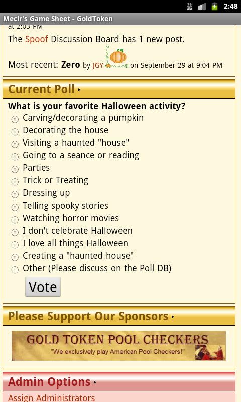 GoldToken Board Games