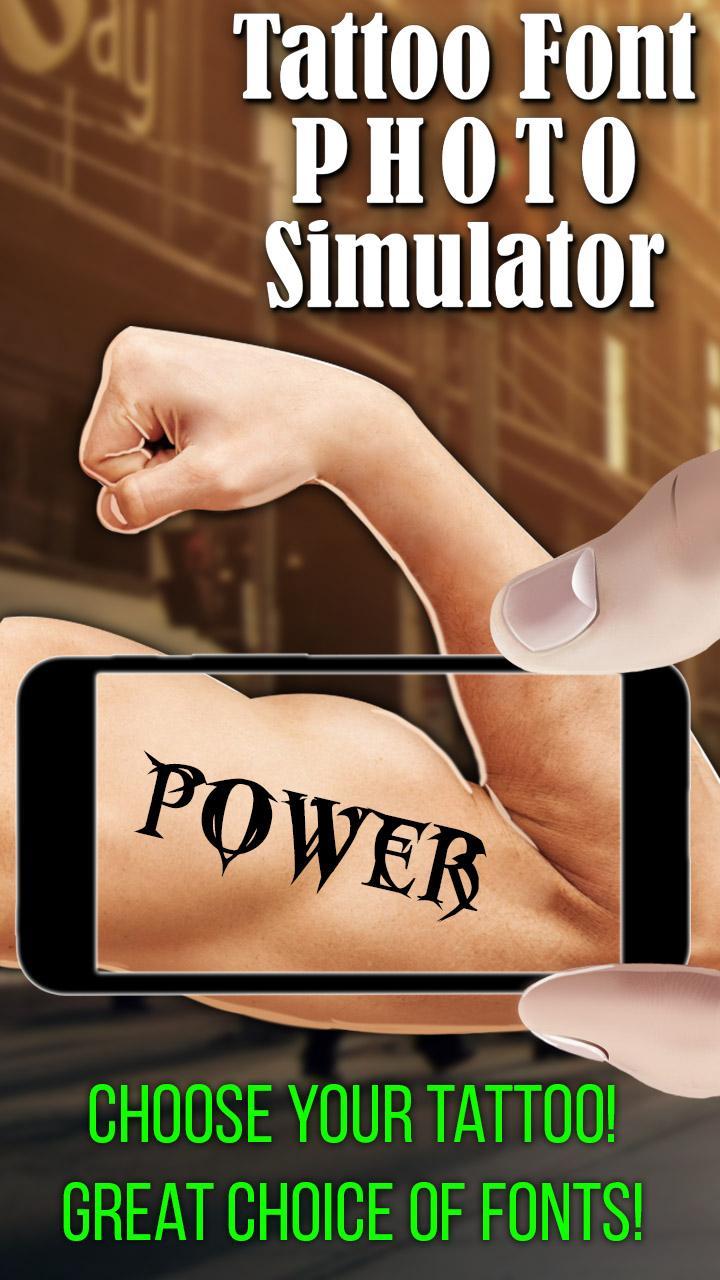 Tattoo Font Photo Simulator