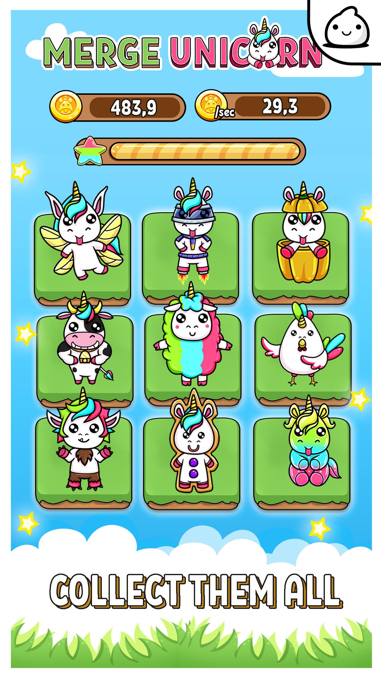 Merge Unicorn - Kawaii Idle Evolution Clicker Game