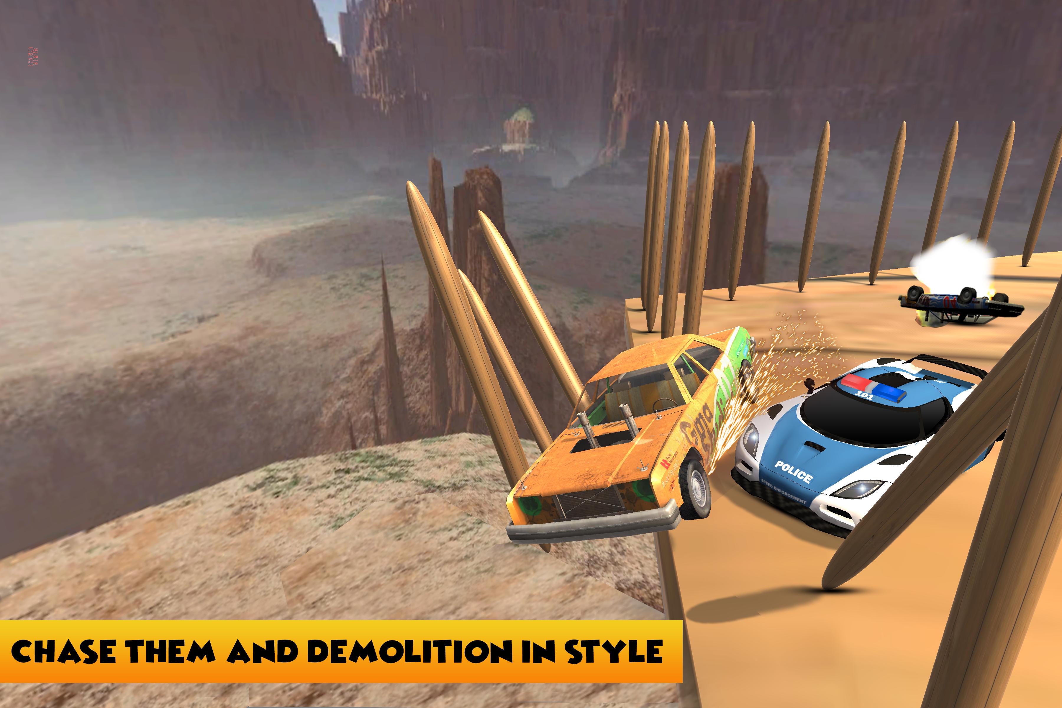 Police Car Wars Demolition 3D