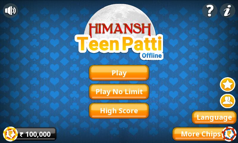 Teen Patti Offline Indian Poker
